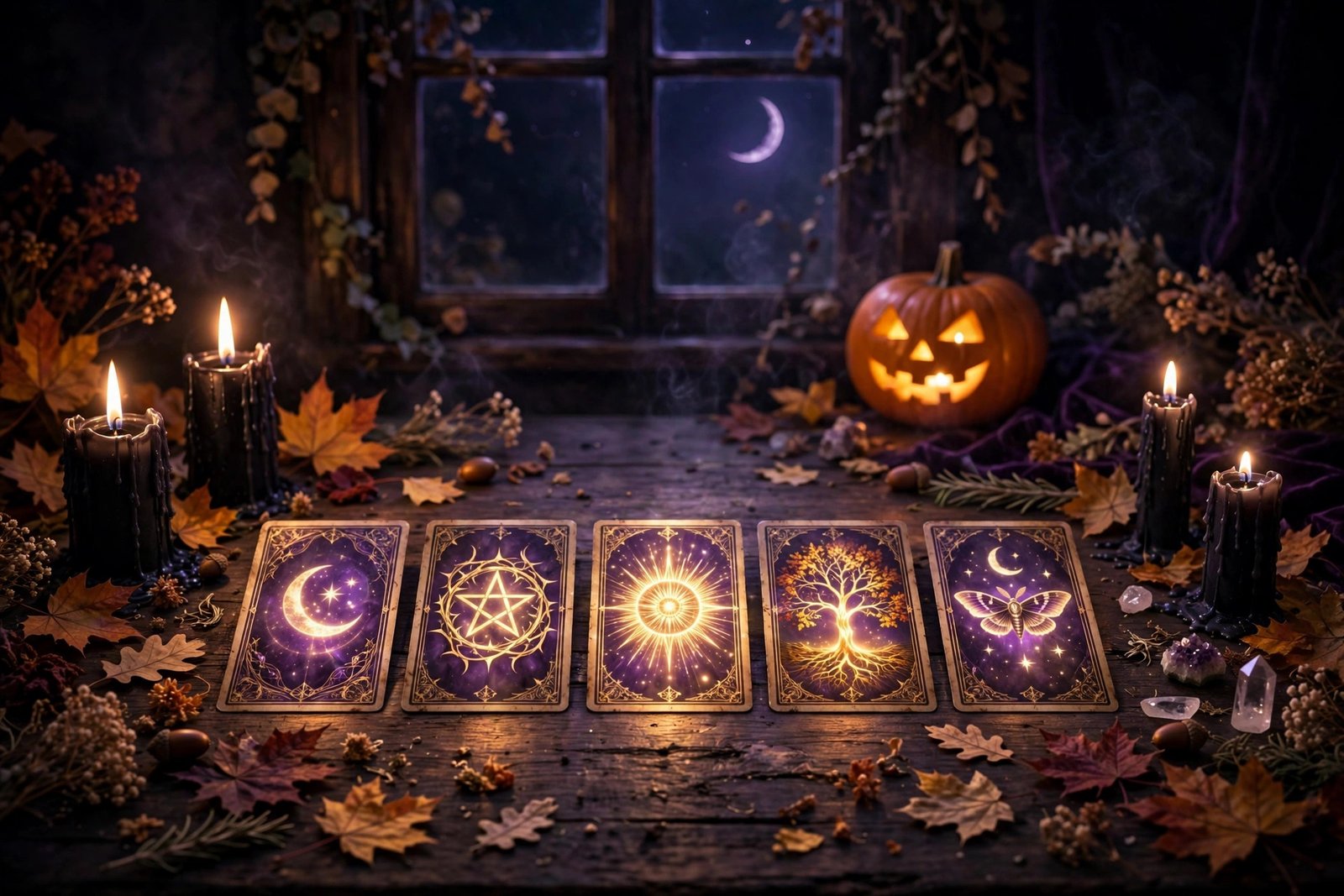 Halloween Tarot Spread: 5 Cards for Samhain Night